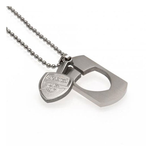 Arsenal FC Cut Out Dog Tag And Chain