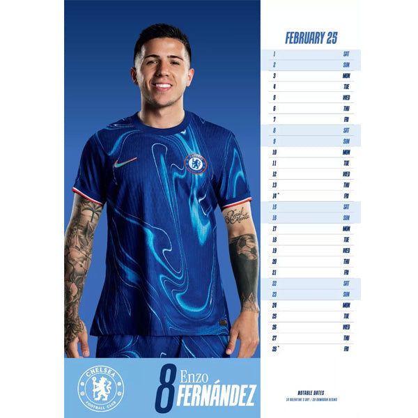 Chelsea FC Calendar 2025