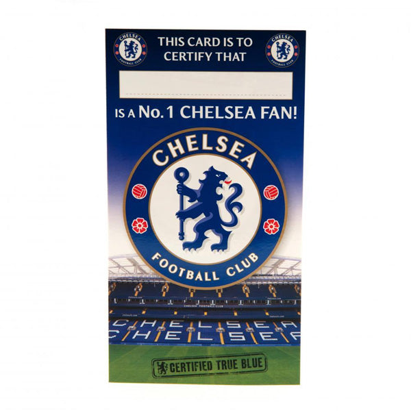 Chelsea FC No #1 Fan Birthday Card