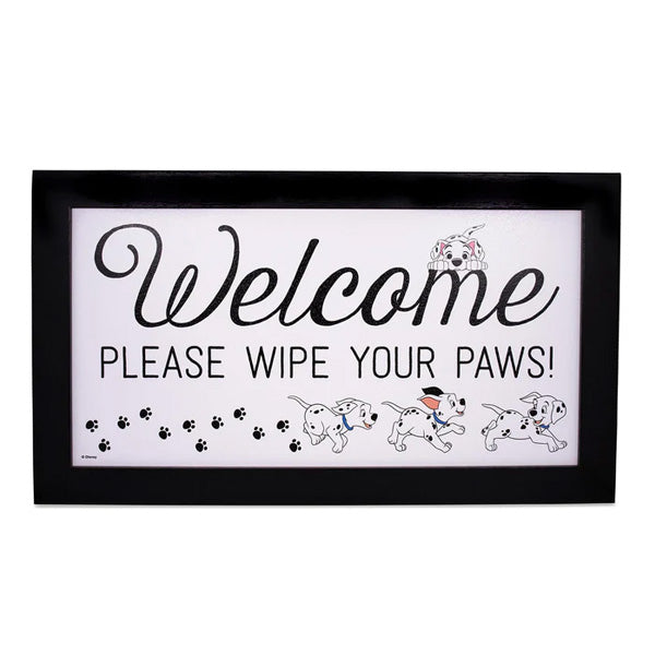 Disney 101 Dalmatians "Wipe Your Paws" Sign