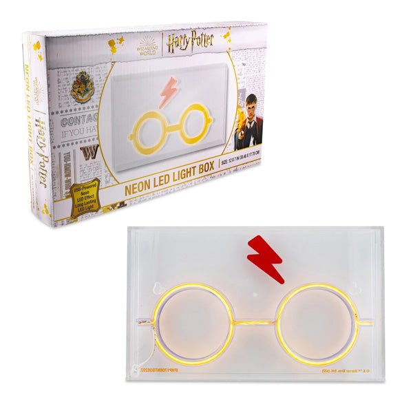 Harry Potter Scar and Glasses Neon Light