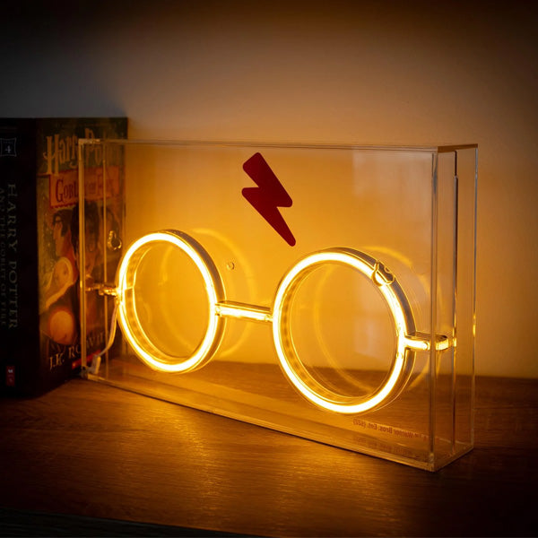 Harry Potter Scar and Glasses Neon Light