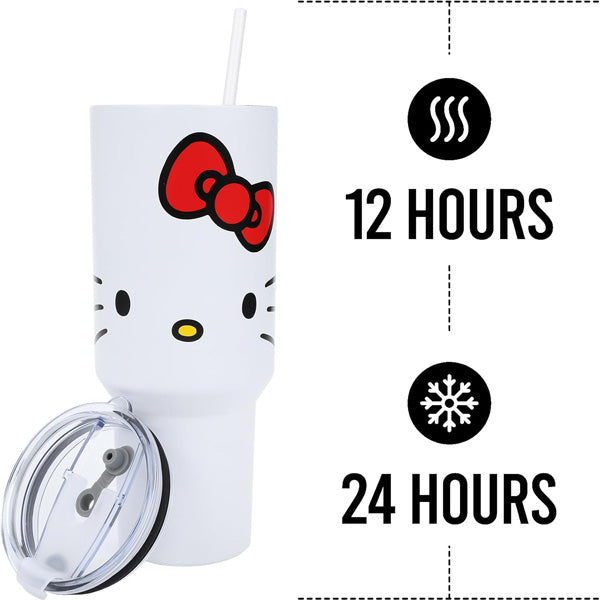 Hello Kitty Face Stainless Steel Tumbler