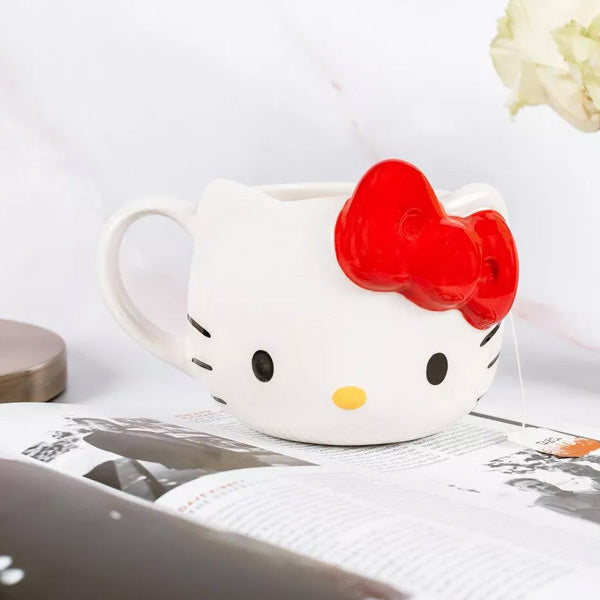 Hello Kitty Red Bow Ceramic 3D Mug