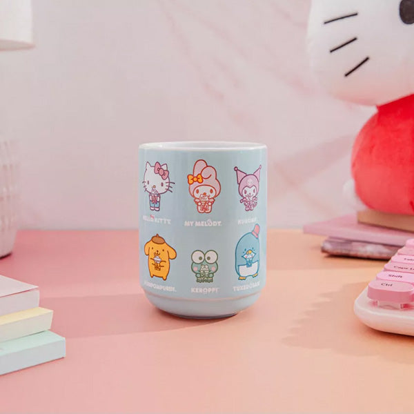 Hello Kitty Drinking Boba Ceramic Mug