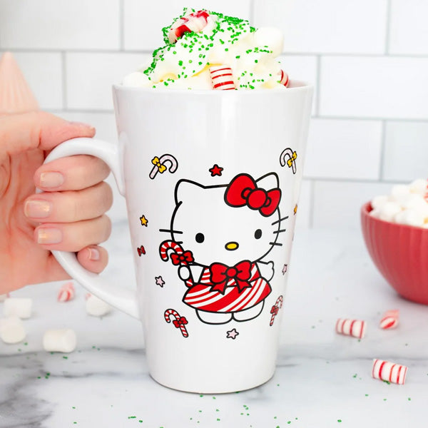 Hello Kitty Candy Cane Ceramic Mug