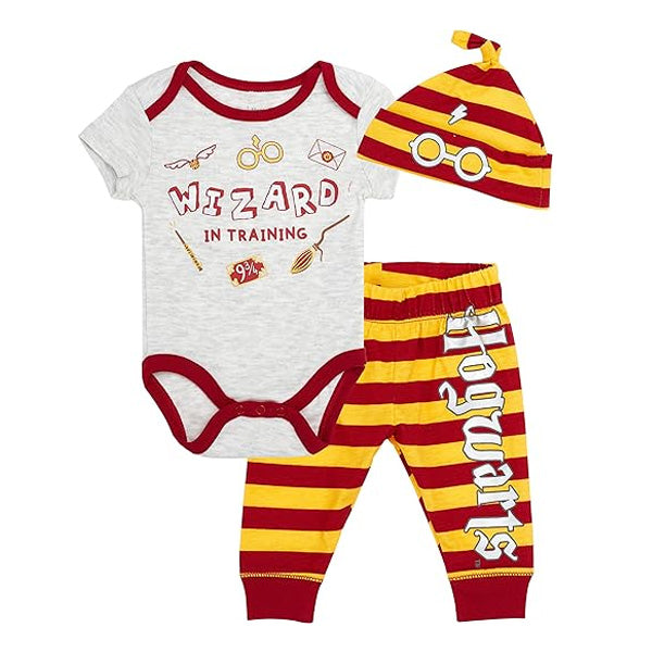 Harry Potter 3 Piece Wizard Onesie Set