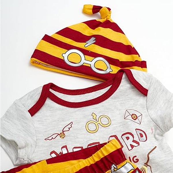 Harry Potter 3 Piece Wizard Onesie Set