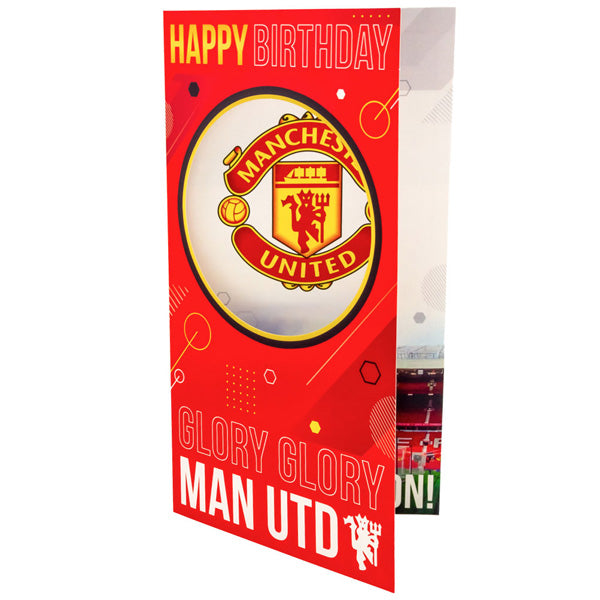 Manchester United FC Glory Glory Birthday Card