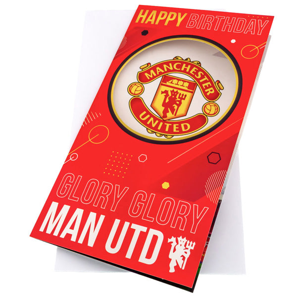 Manchester United FC Glory Glory Birthday Card