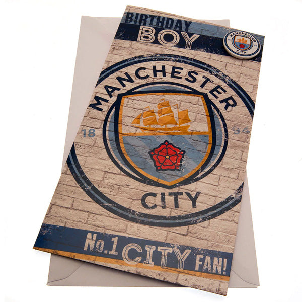 Manchester City FC Birthday Boy Card