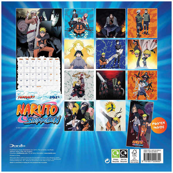 Naruto Calendar 2024