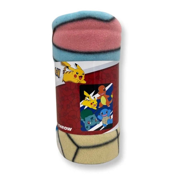 Pokemon Starter Gen 1 Throw Blanket