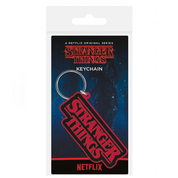 Stranger Things Logo PVC Keychain