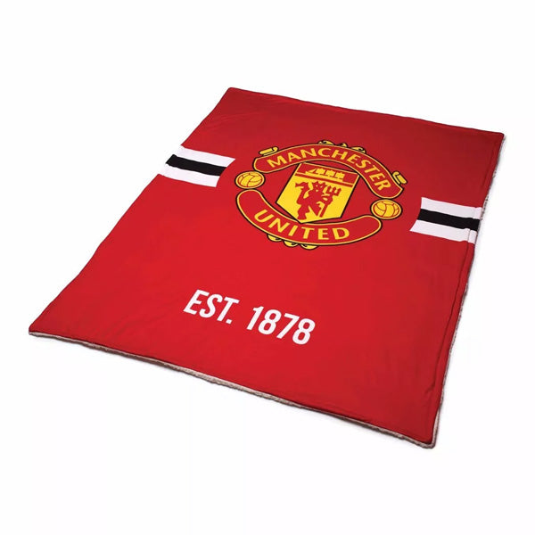 Manchester United Sherpa Fleece Blanket