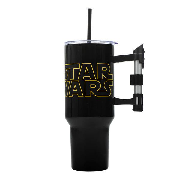 Star Wars Lightsaber Tumbler With Straw and  Sculpted Handle