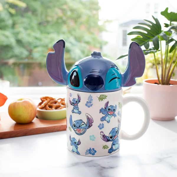 Lilo & Stitch Mug with Sculpted Topper