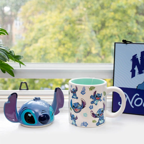 Lilo & Stitch Mug with Sculpted Topper