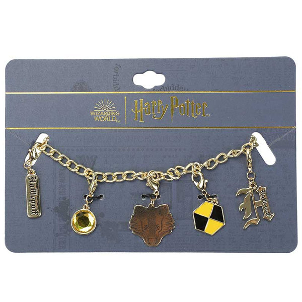 Harry Potter Hufflepuff Multi Charm Bracelet