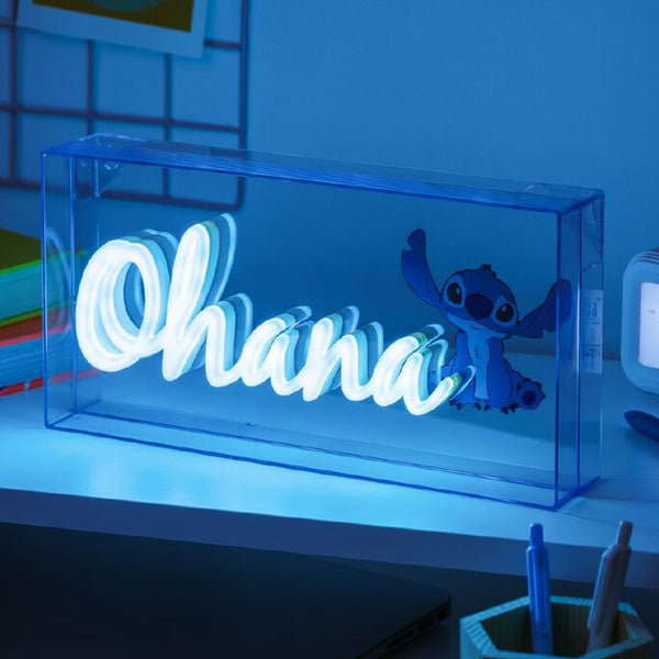 Lilo & Stitch Ohana Neon Light