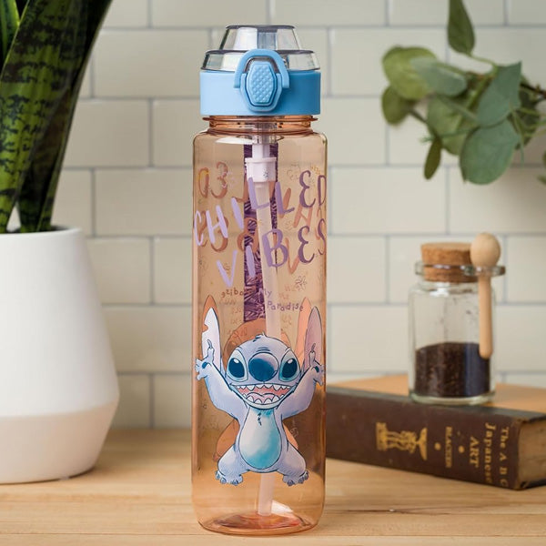 Lilo & Stitch Water Bottle with Lid