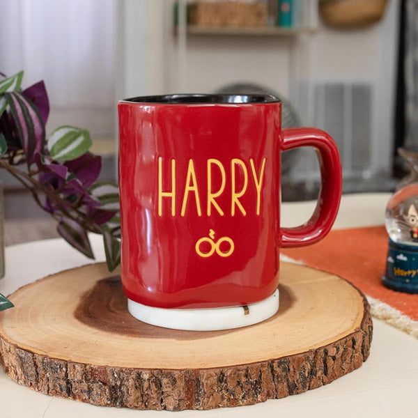 Harry Potter Wax Resist Ceramic Pottery Mug