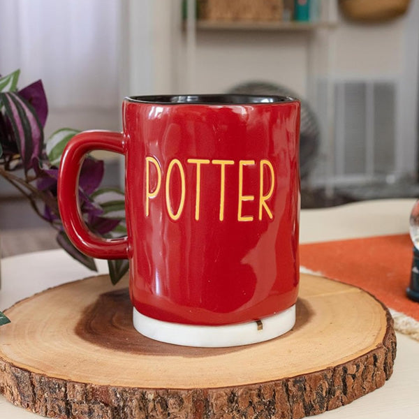 Harry Potter Wax Resist Ceramic Pottery Mug