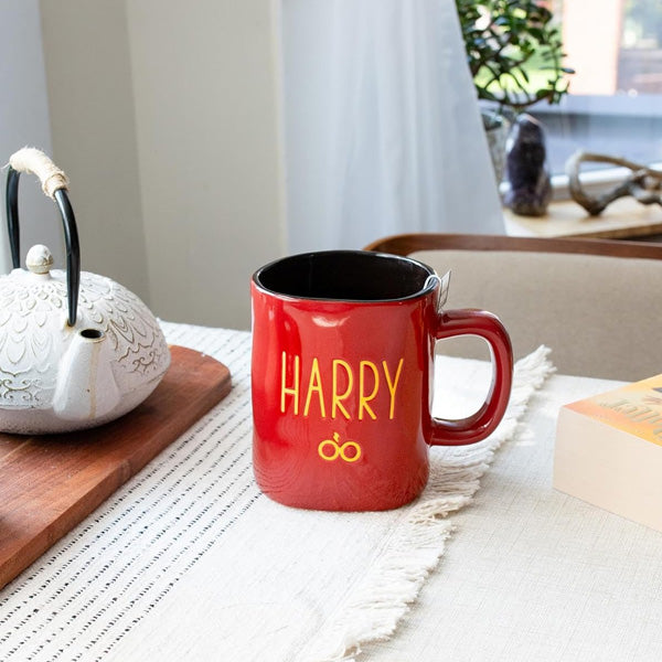 Harry Potter Wax Resist Ceramic Pottery Mug