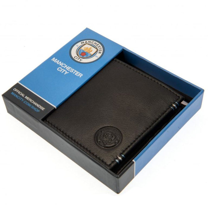 Manchester City FC Stitched Leather Wallet