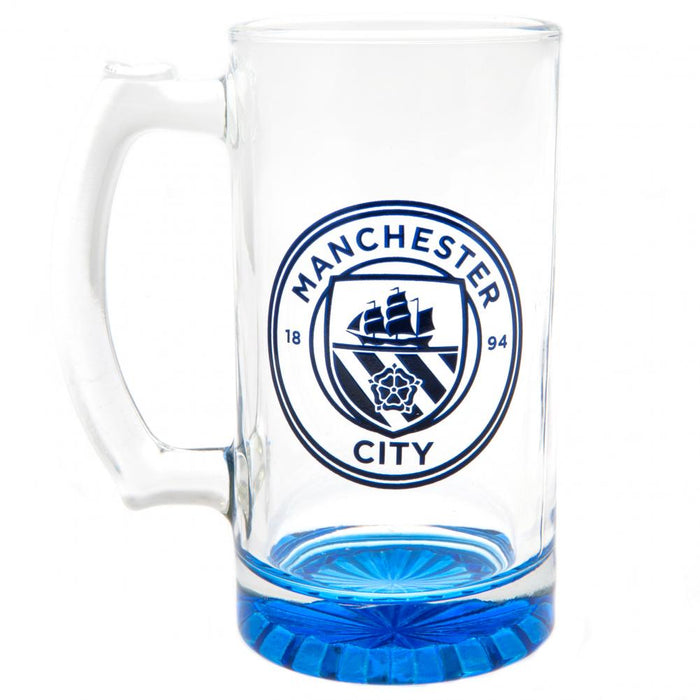 Manchester City FC Colour Stein Glass Tankard