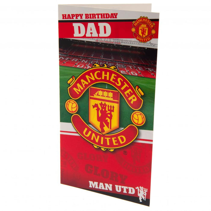 Manchester United FC Happy Birthday Dad Card