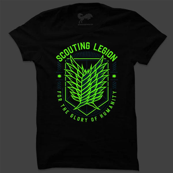 Attack on Titan Scouting Legion Glow T-Shirt