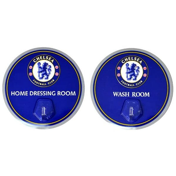 Chelsea FC Metal Sign Hooks 2 pack