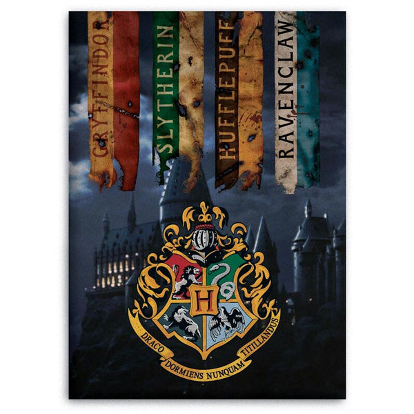 Harry Potter Houses Fleece Blanket