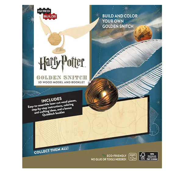 Harry Potter Snitch 3D Wood Model