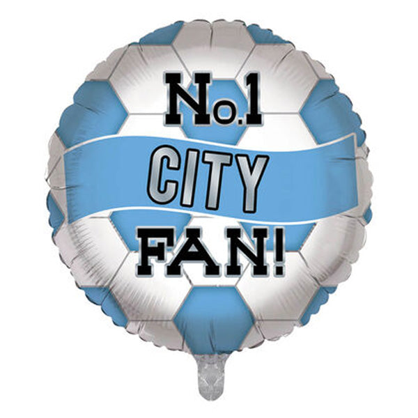 Manchester City FC No.1 Fan 18" Foil Balloon Trinidad and Tobago