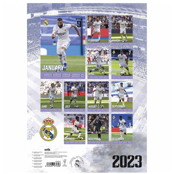 Real Madrid FC Calendar 2023