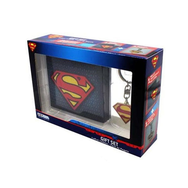 Superman Wallet and Keyring Gift Set