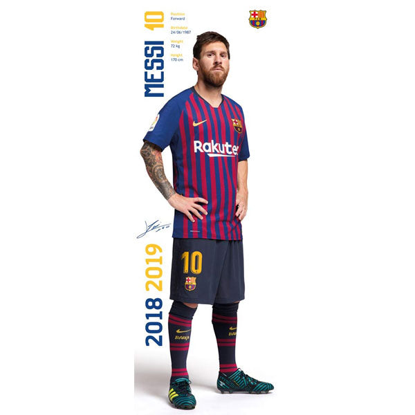 Barcelona Messi Door Poster